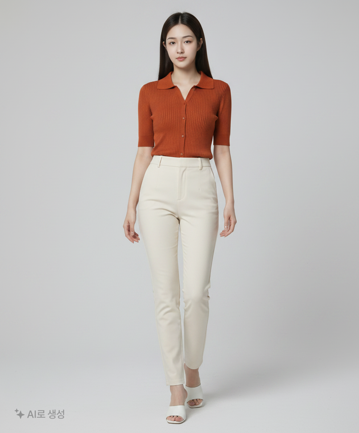 미쏘(MIXXO) 반팔 니트 가디건 MIWCK973QT S