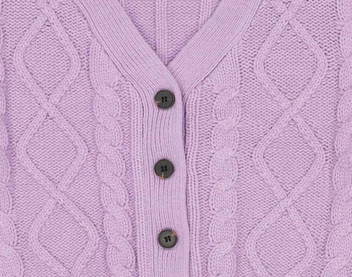 미쏘(MIXXO) 케이블 크롭 가디건 MIWCKB16QG S