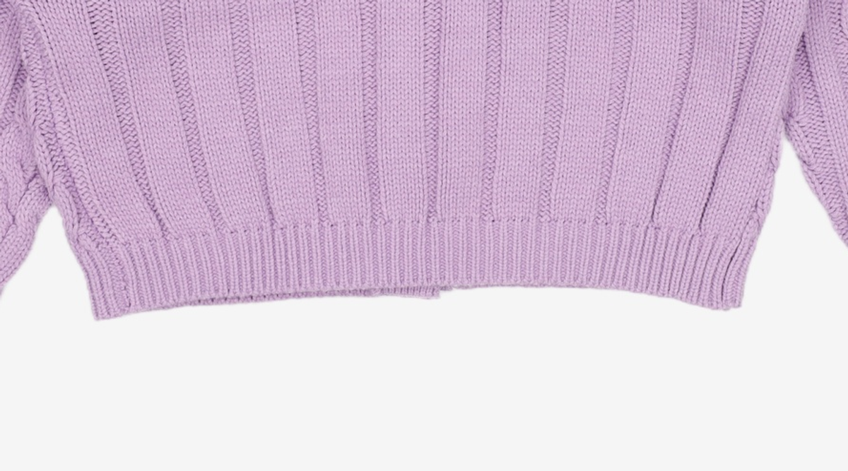 미쏘(MIXXO) 케이블 크롭 가디건 MIWCKB16QG S