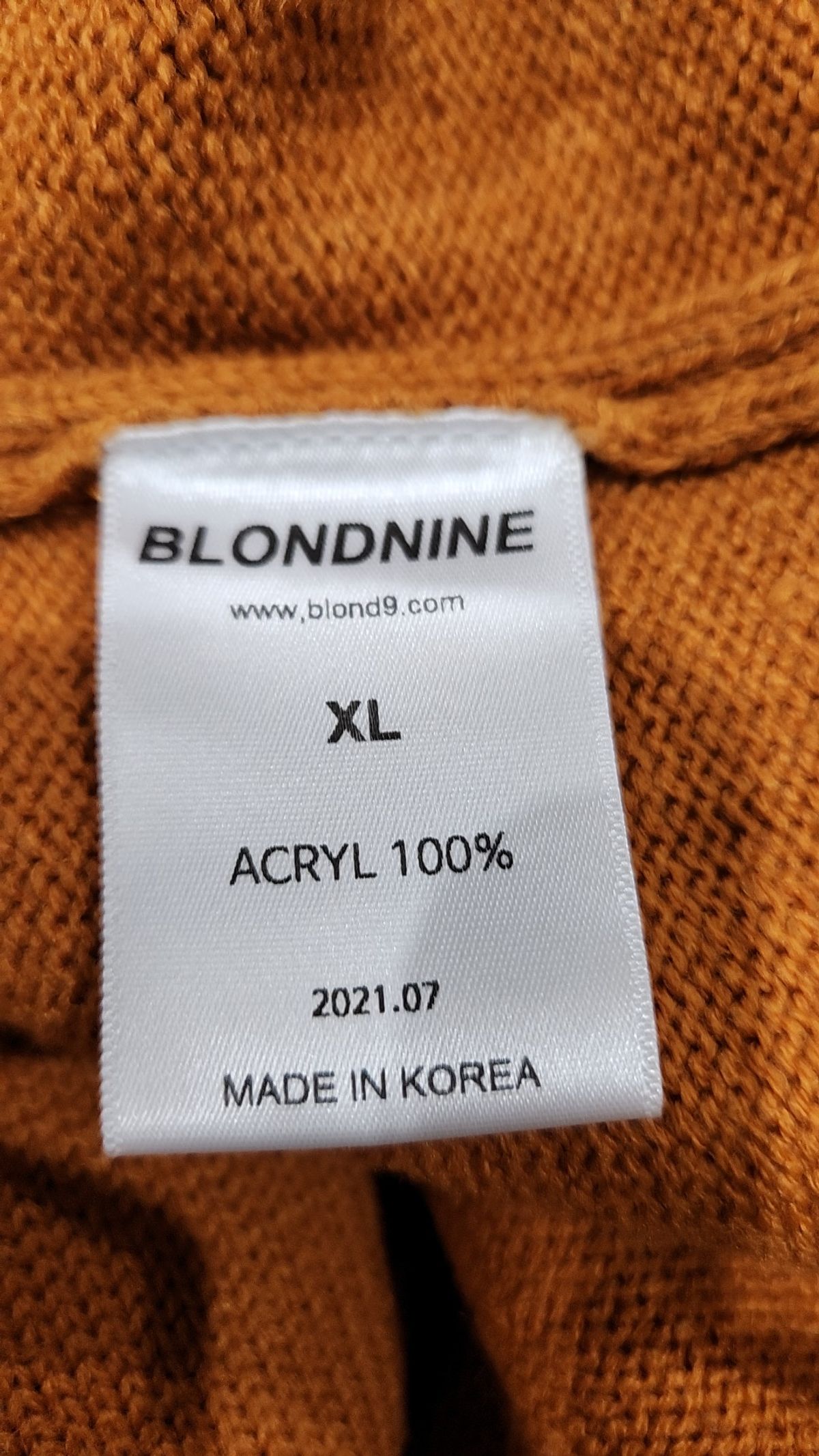 블론드나인(BLOND9) 후드 집업 XL