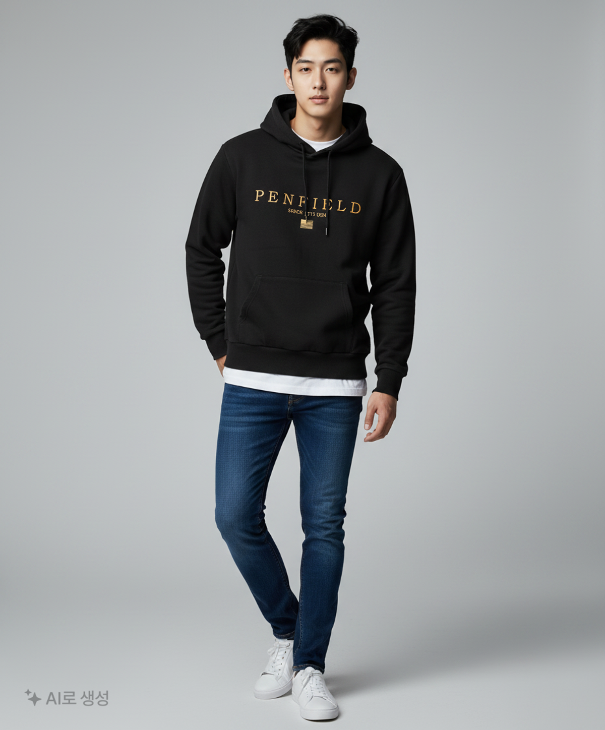 펜필드(PENFIELD) 후드 티셔츠 L