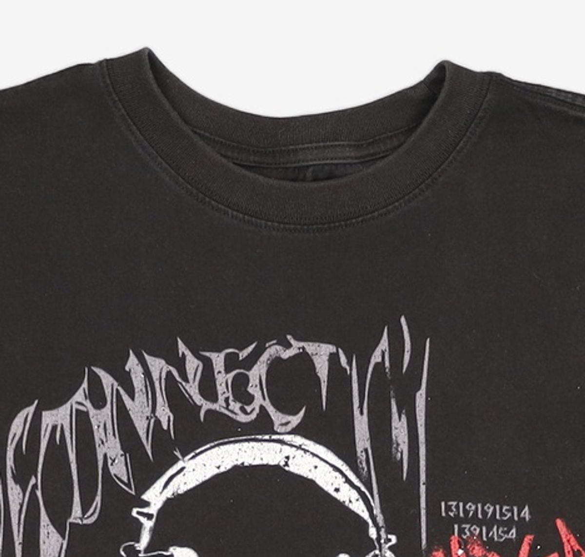 메종미네드(MAISON MINED) SCRIBBLE HALF T BLACK M