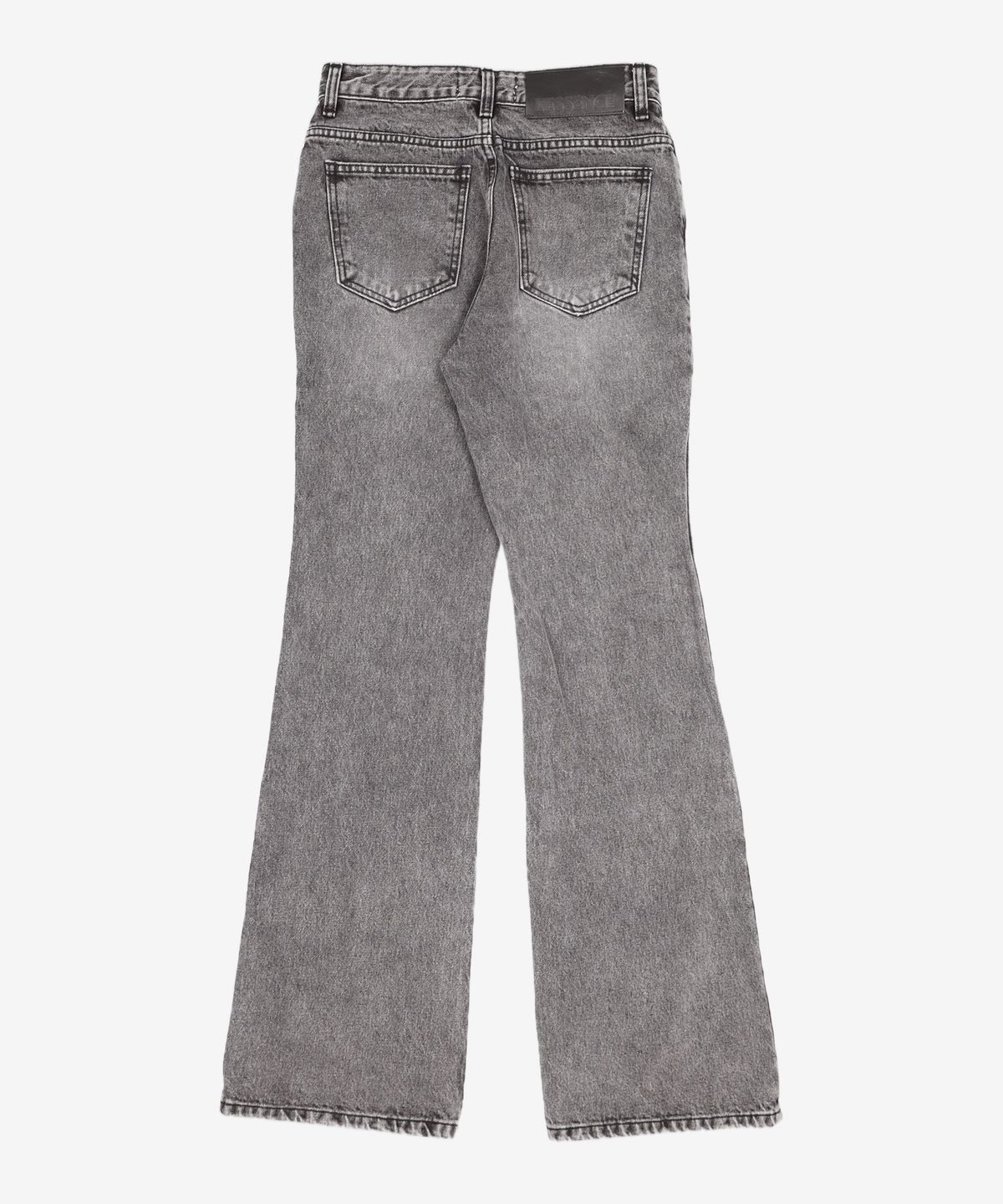 르(LE) boots cut black denim pants (black) S