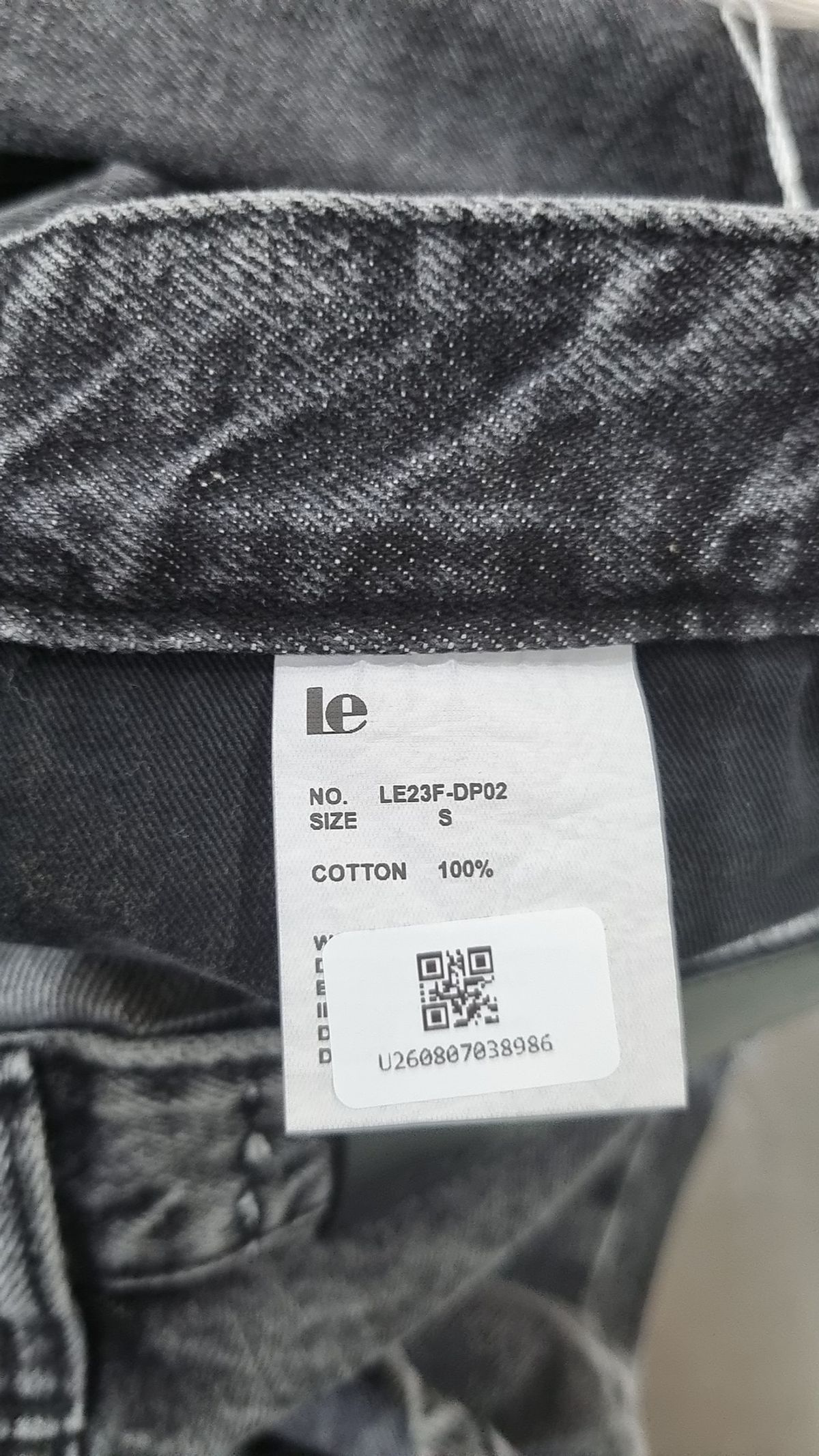 르(LE) boots cut black denim pants (black) S