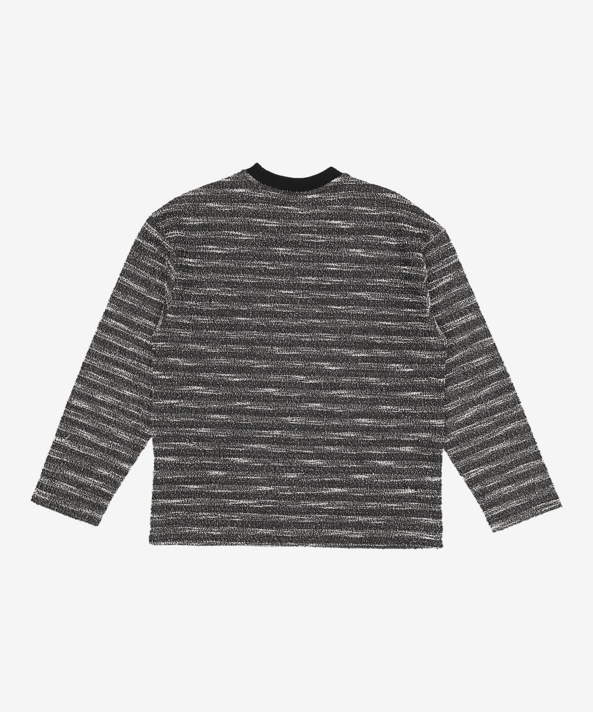 메종미네드(MAISON MINED) MIXED BOUCLE KNIT LONG SLEEVE BLACK S