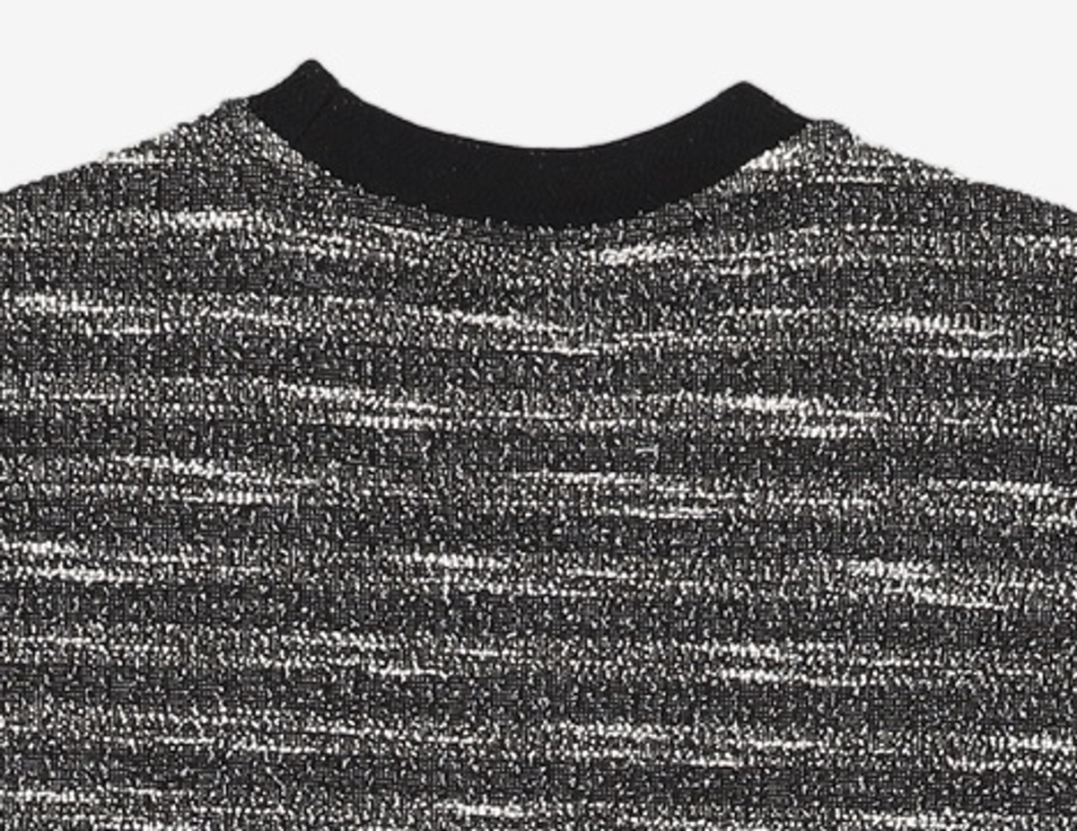 메종미네드(MAISON MINED) MIXED BOUCLE KNIT LONG SLEEVE BLACK S