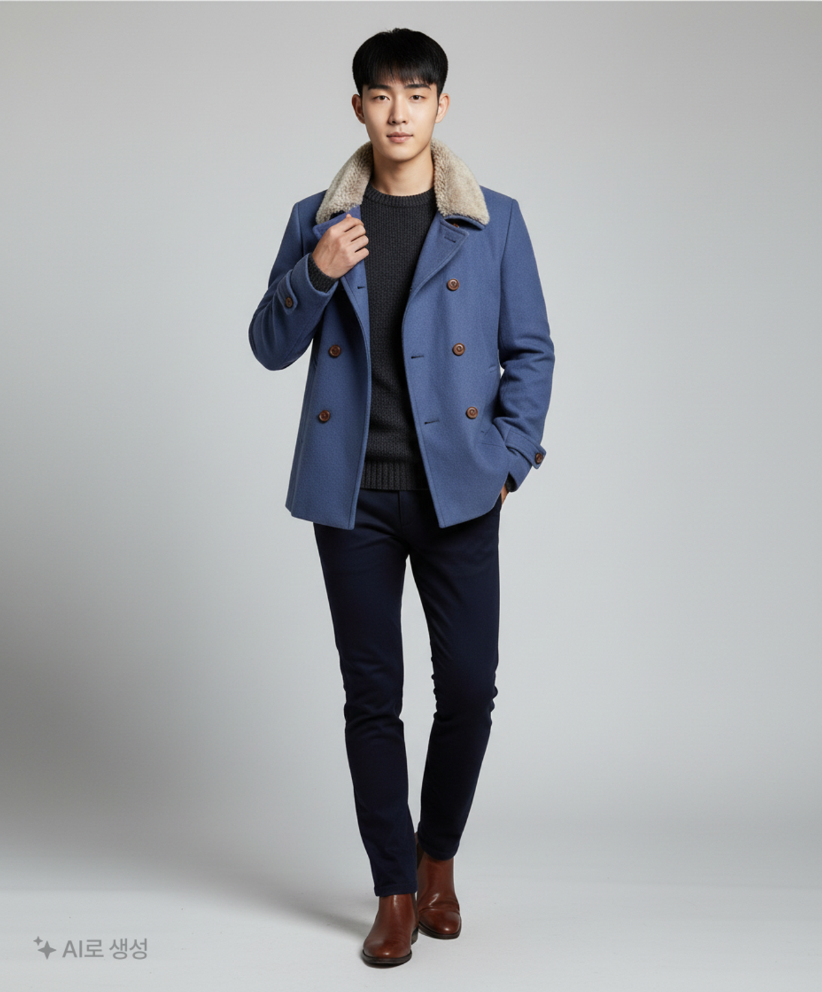 이지오(EZIO) 겨울 더블 코트 105