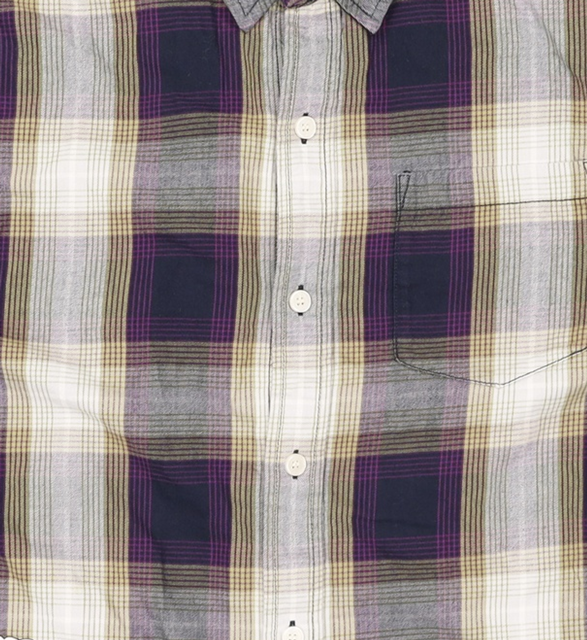 디스이즈네버댓(THISISNEVERTHAT) Ombre Plaid S/S Shirt Indigo S
