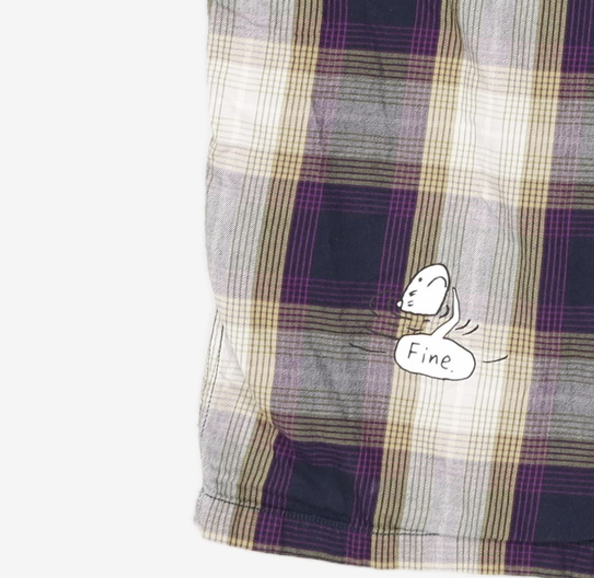 디스이즈네버댓(THISISNEVERTHAT) Ombre Plaid S/S Shirt Indigo S