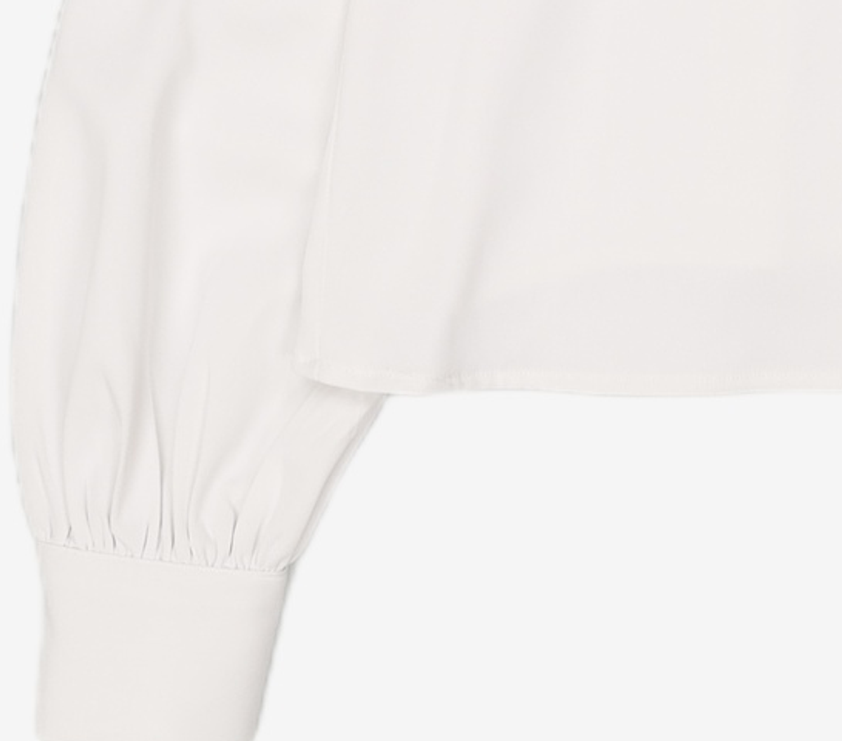 블랭크(BLANK) SIMPLE CROP SHIRT-WH FREE