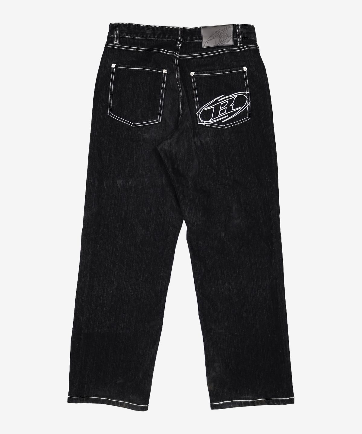 본투윈(BORN TO WIN) VELVET STRAIGHT DENIM PANTS [BLACK] 2