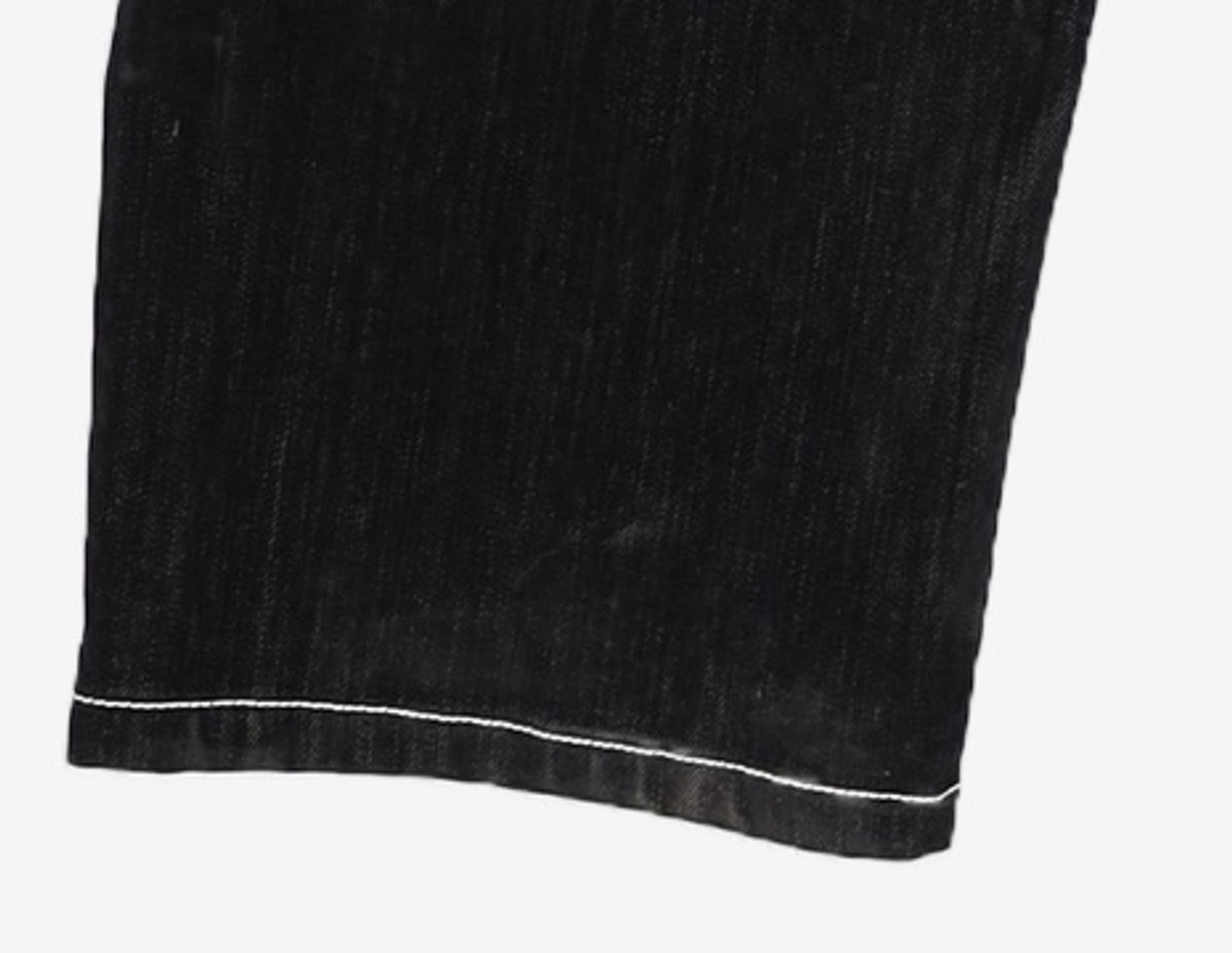 본투윈(BORN TO WIN) VELVET STRAIGHT DENIM PANTS [BLACK] 2