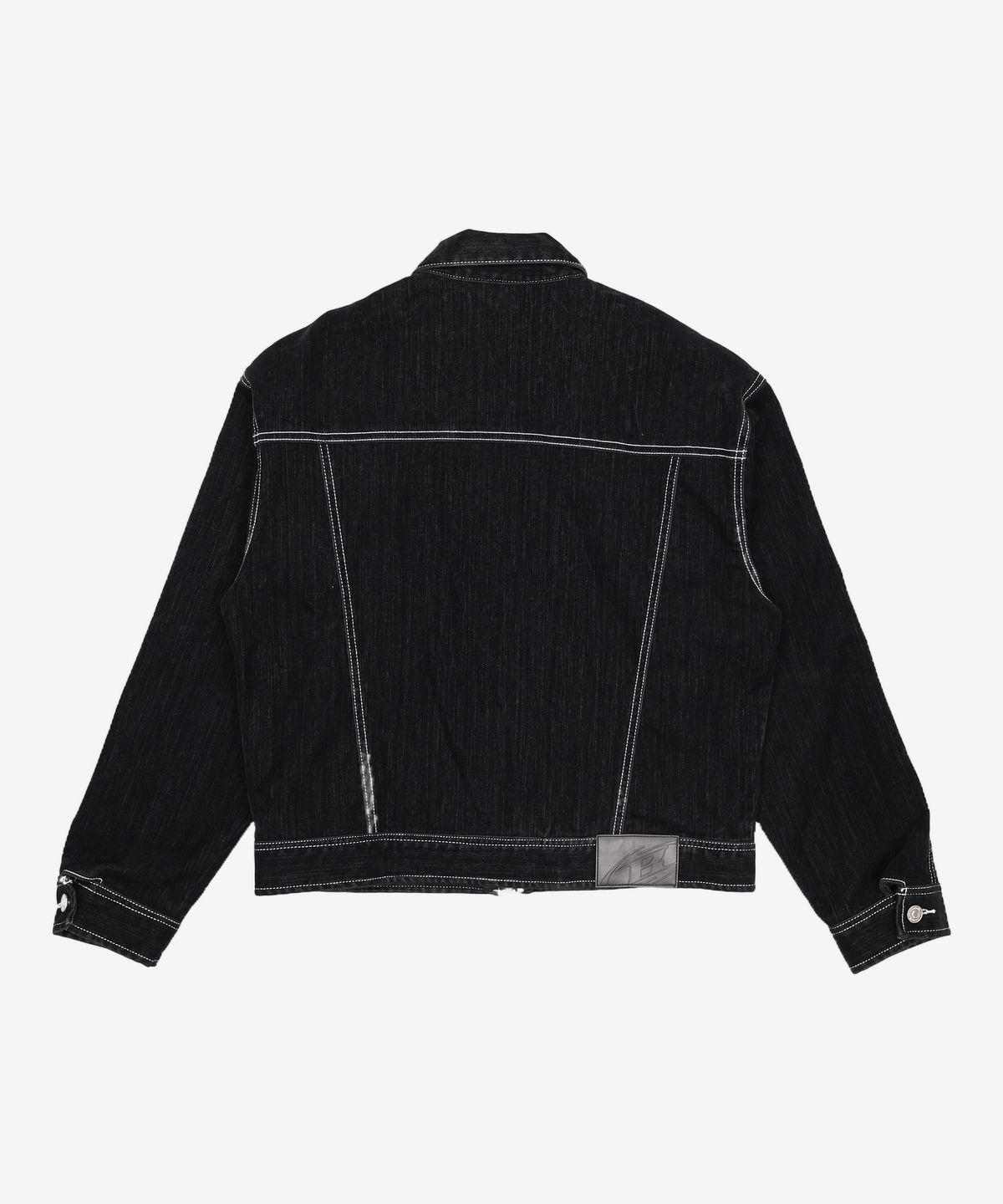 본투윈(BORN TO WIN) VELVET DENIM TRUCKER JACKET [BLACK] 1