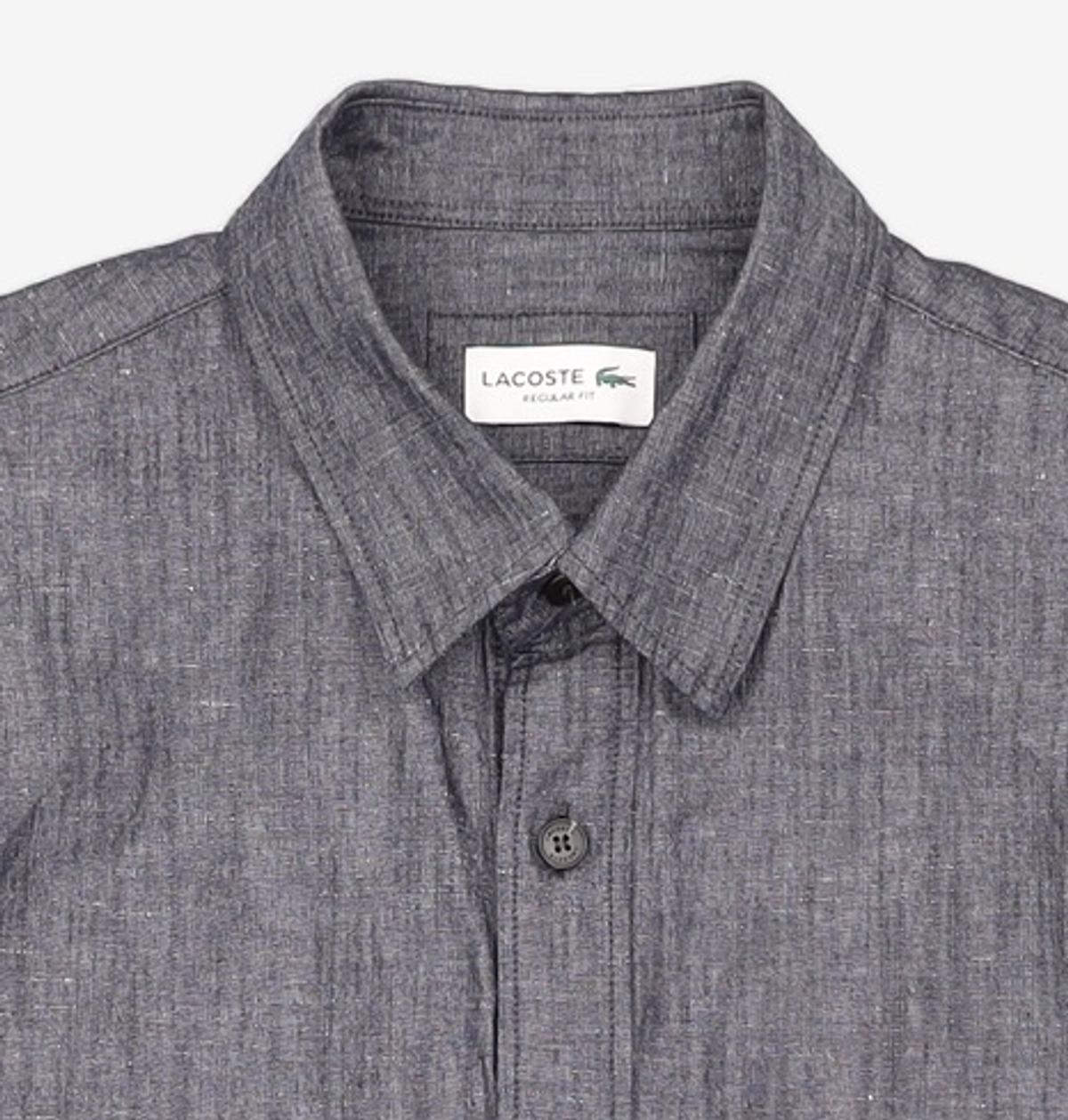 라코스테(LACOSTE) 남성 데님 반팔 셔츠 [네이비] M