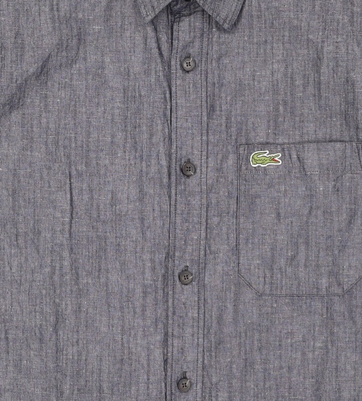 라코스테(LACOSTE) 남성 데님 반팔 셔츠 [네이비] M