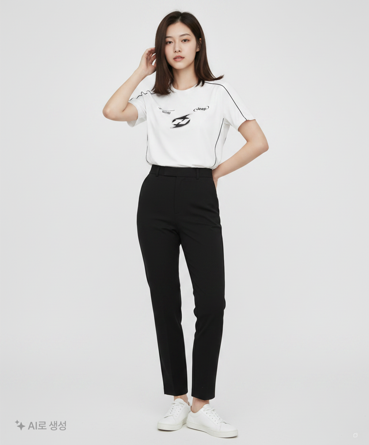 지프(JEEP) PARIS Sports 허리케인 파이핑 반팔 티셔츠 3 COLOR (JP5TSU102) S