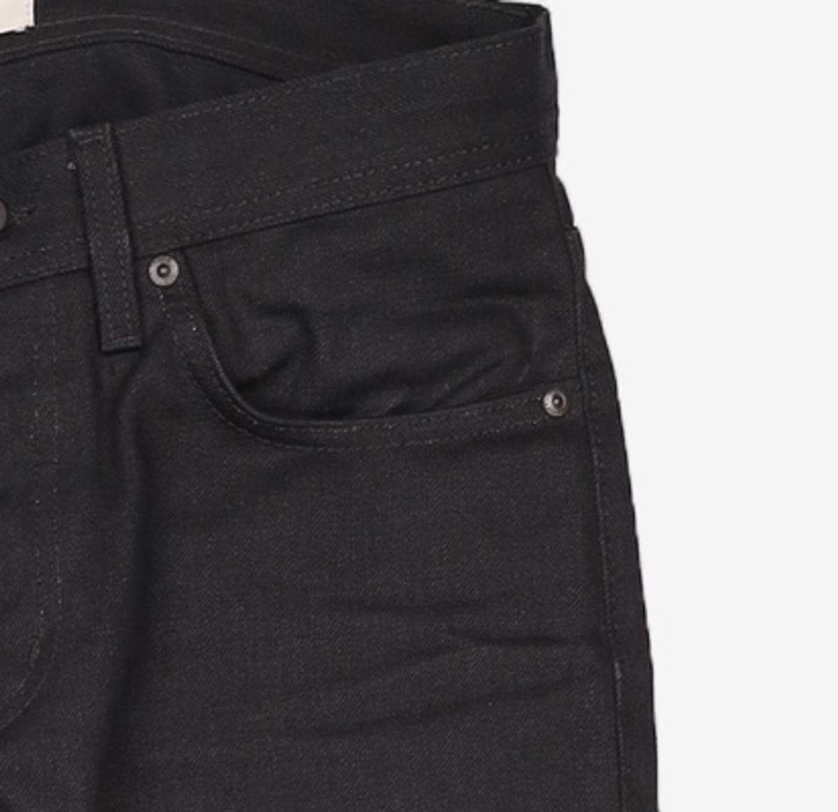 네이키드앤페이머스(NAKED&FAMOUS) WeirdGuy Solid Black Selvedge 31