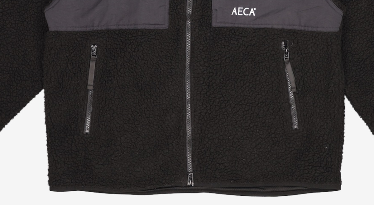 에이카화이트(AECA) AECA STANDARD SHERPA JACKET-BLACK M