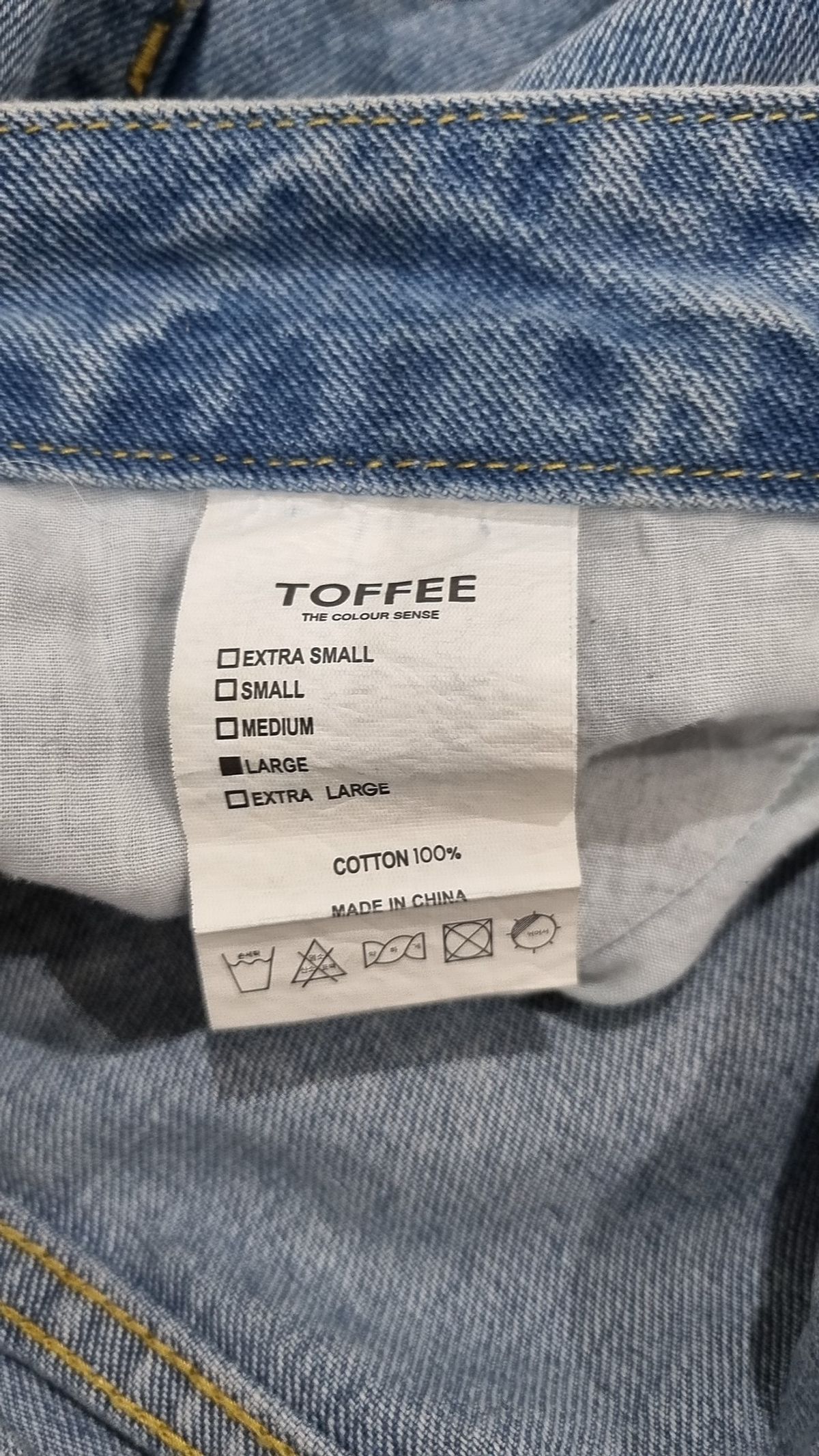 토피(TOFFEE) 청/데님 팬츠 L