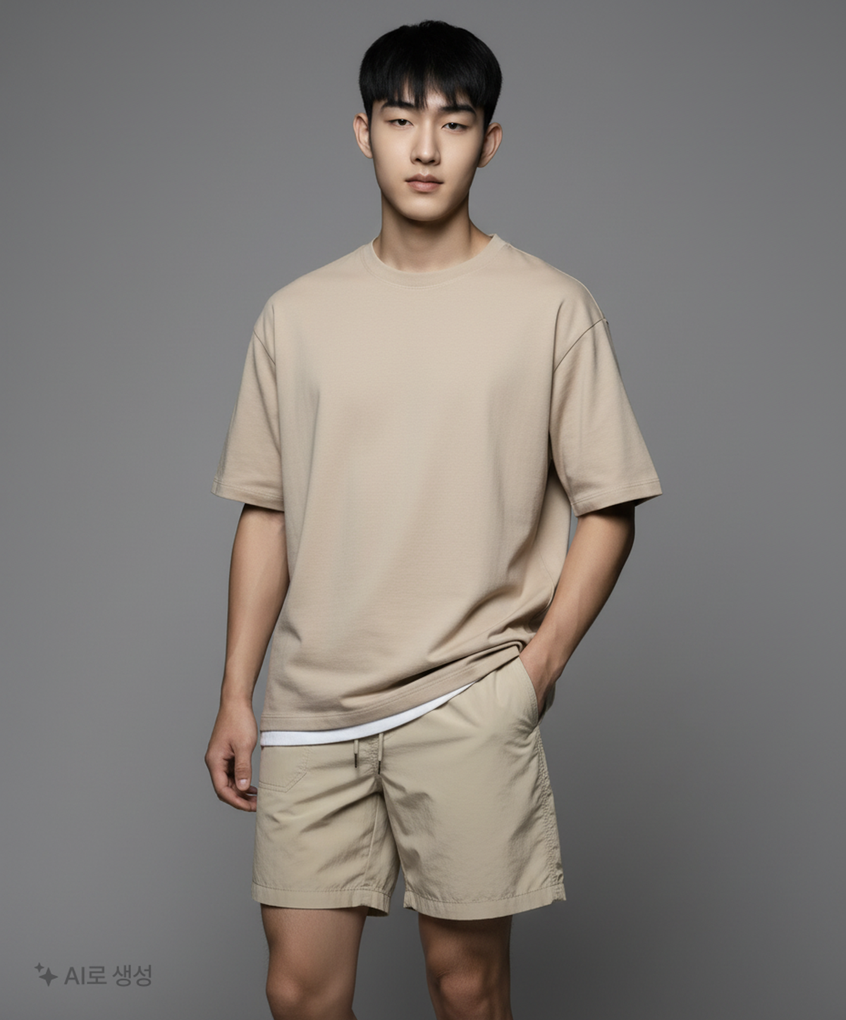 코드그라피(CGP) [레귤러 Ver.] 크리스피 나일론 쇼츠_카키 M