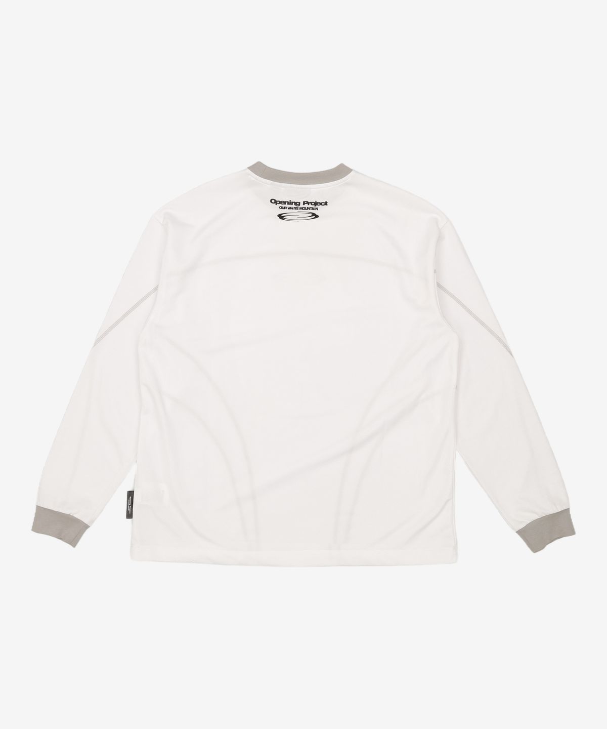오프닝프로젝트(OPENING PROJECT) Symbol Logo Stitch Jersey - White 1