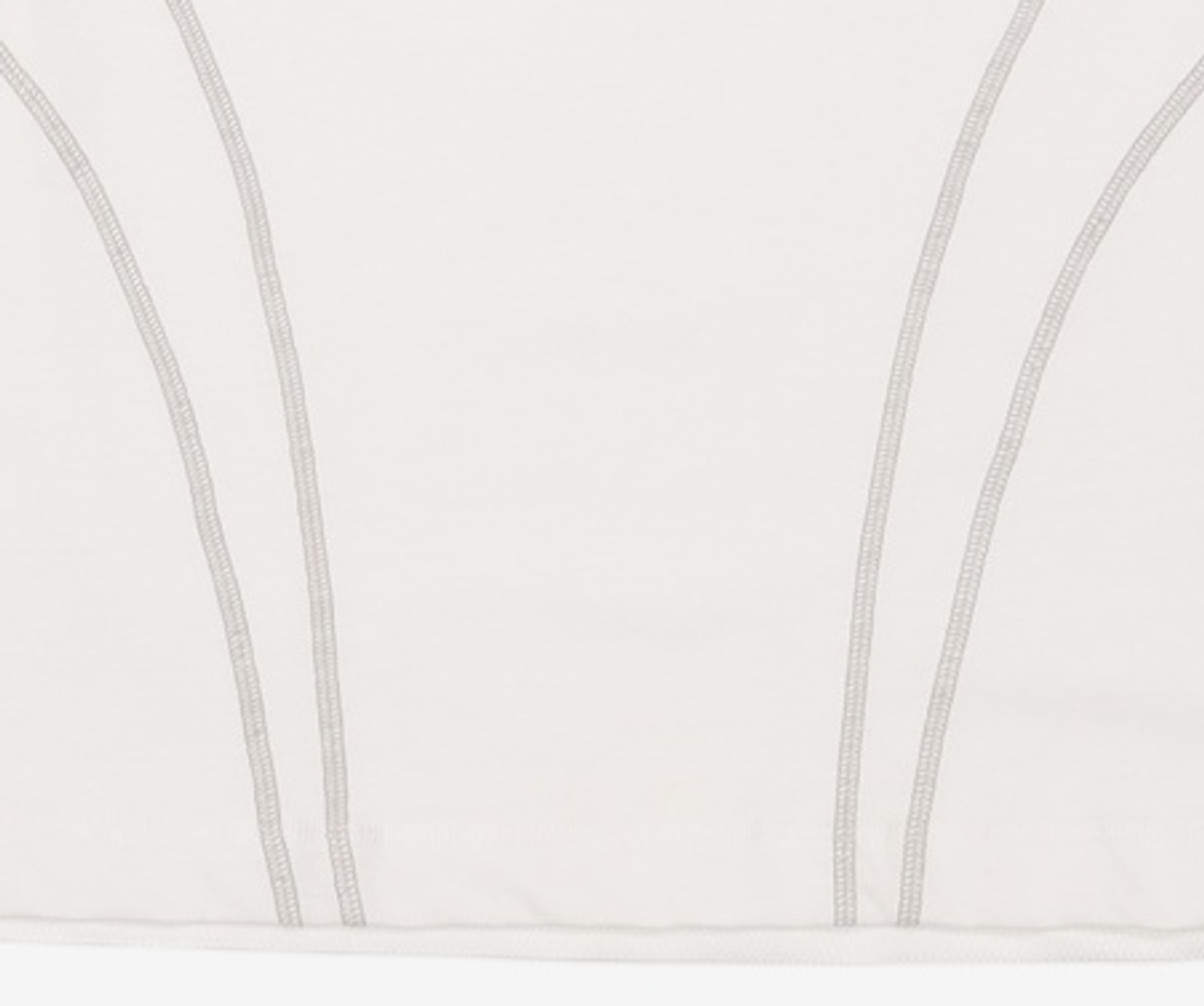 오프닝프로젝트(OPENING PROJECT) Symbol Logo Stitch Jersey - White 1