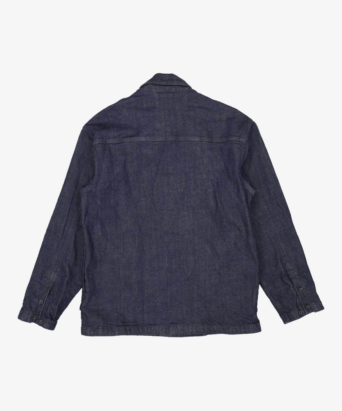 랩원오원(LAB101) 세미오버핏 노멀 워싱 데님 셔켓 (DARK BLUE) M