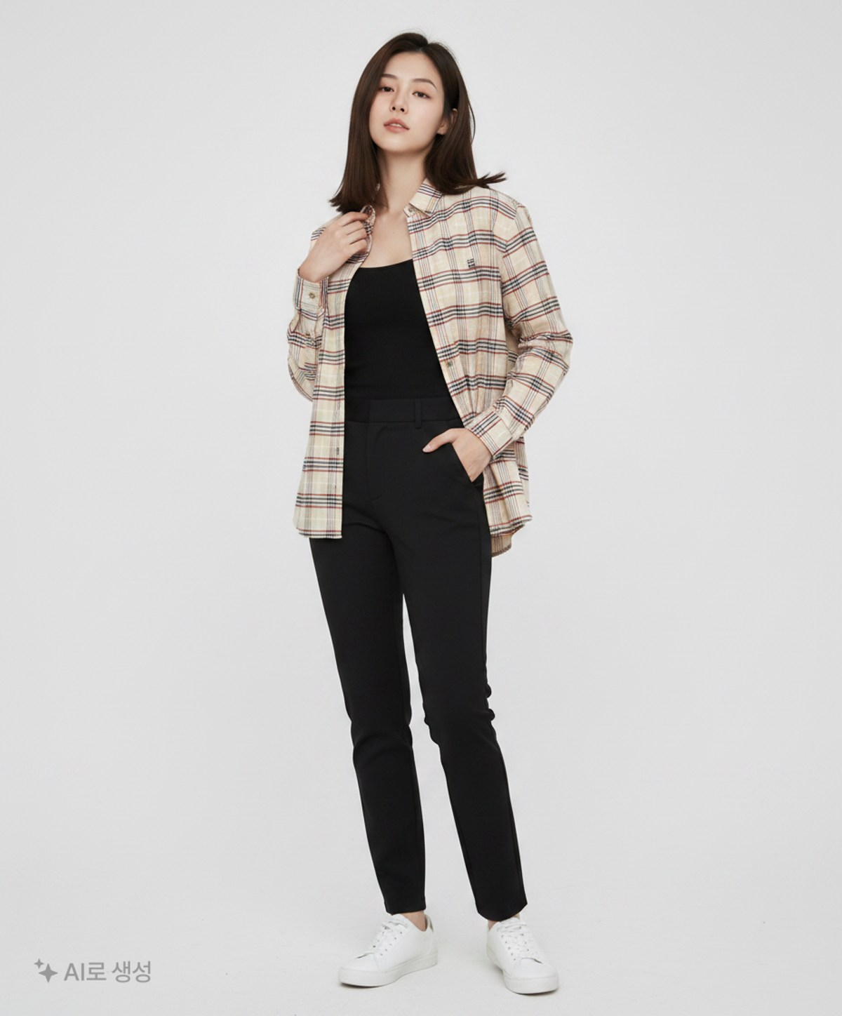 니 퀄리파이드(NII Qualified) 캐주얼 셔츠 90