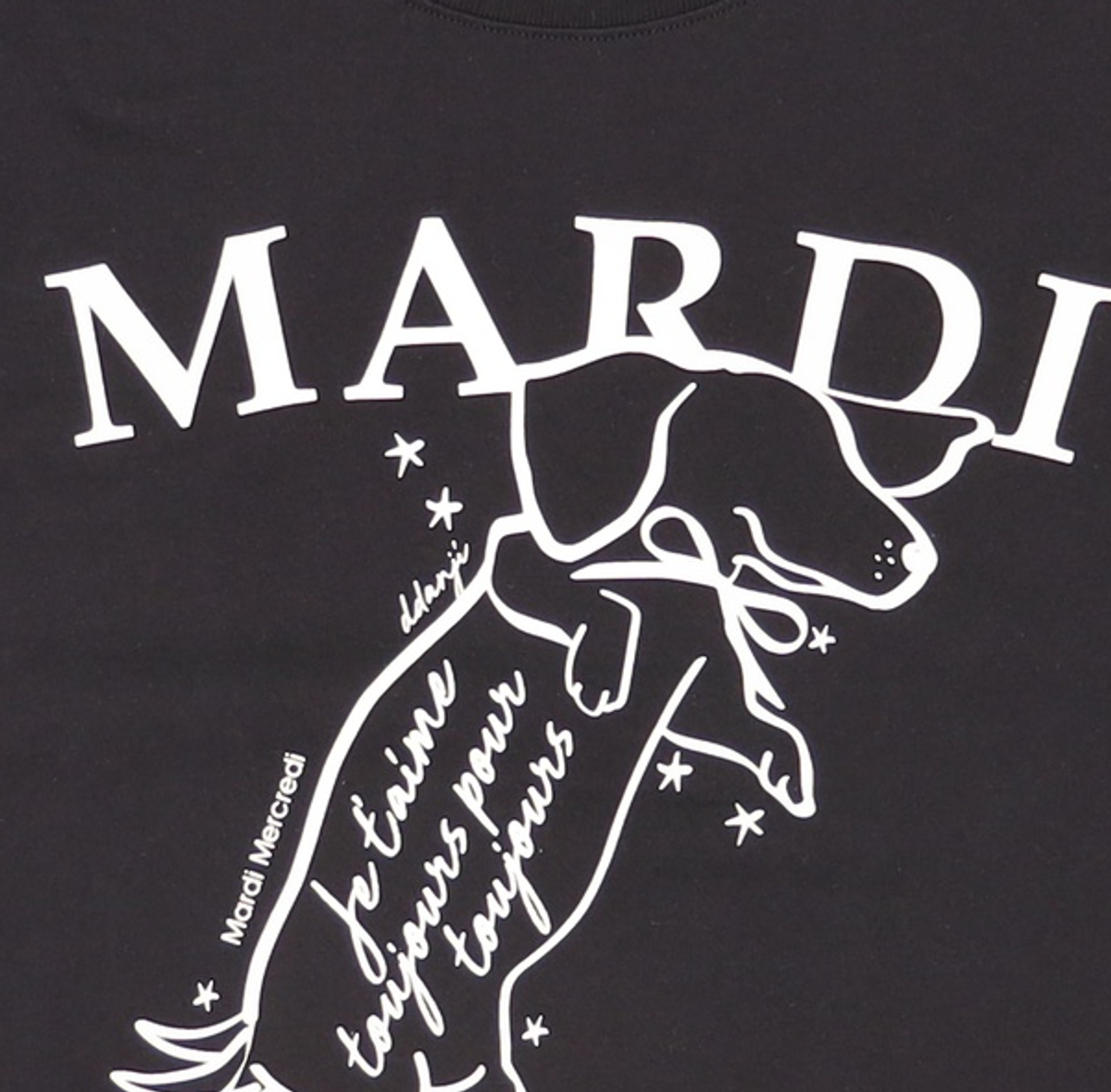 마르디 메크르디(MARDI MERCREDI) 반소매 티셔츠 ONE SIZE