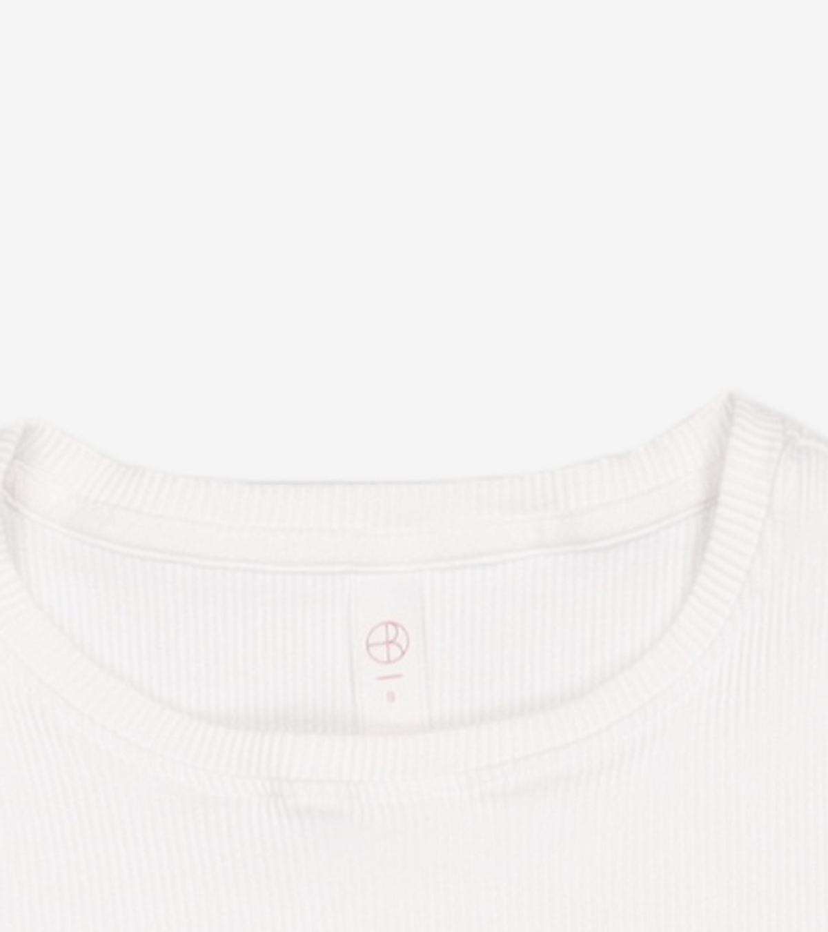 배럴(BARREL) 배럴핏 골지 숏 슬리브 화이트 (BI1WFSH35WHT) S