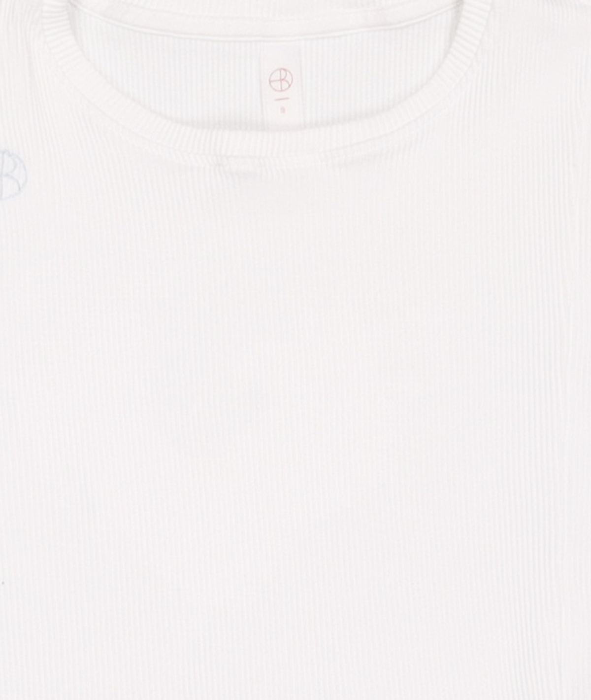 배럴(BARREL) 배럴핏 골지 숏 슬리브 화이트 (BI1WFSH35WHT) S
