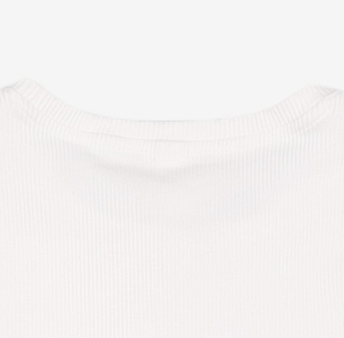 배럴(BARREL) 배럴핏 골지 숏 슬리브 화이트 (BI1WFSH35WHT) S