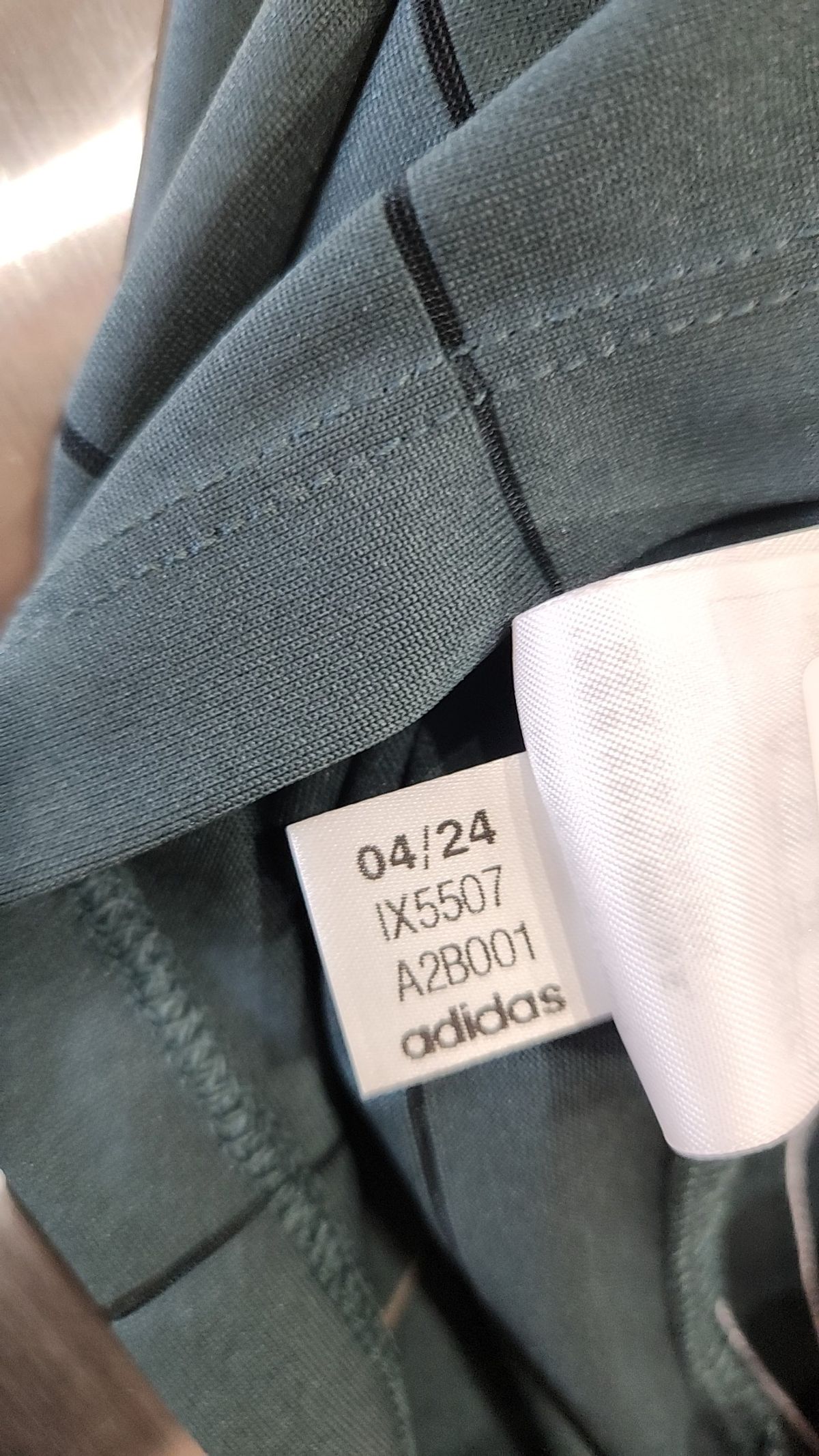아디다스(ADIDAS) 3S 핀스트라이프 드레스 - 그린 / IX5507 S