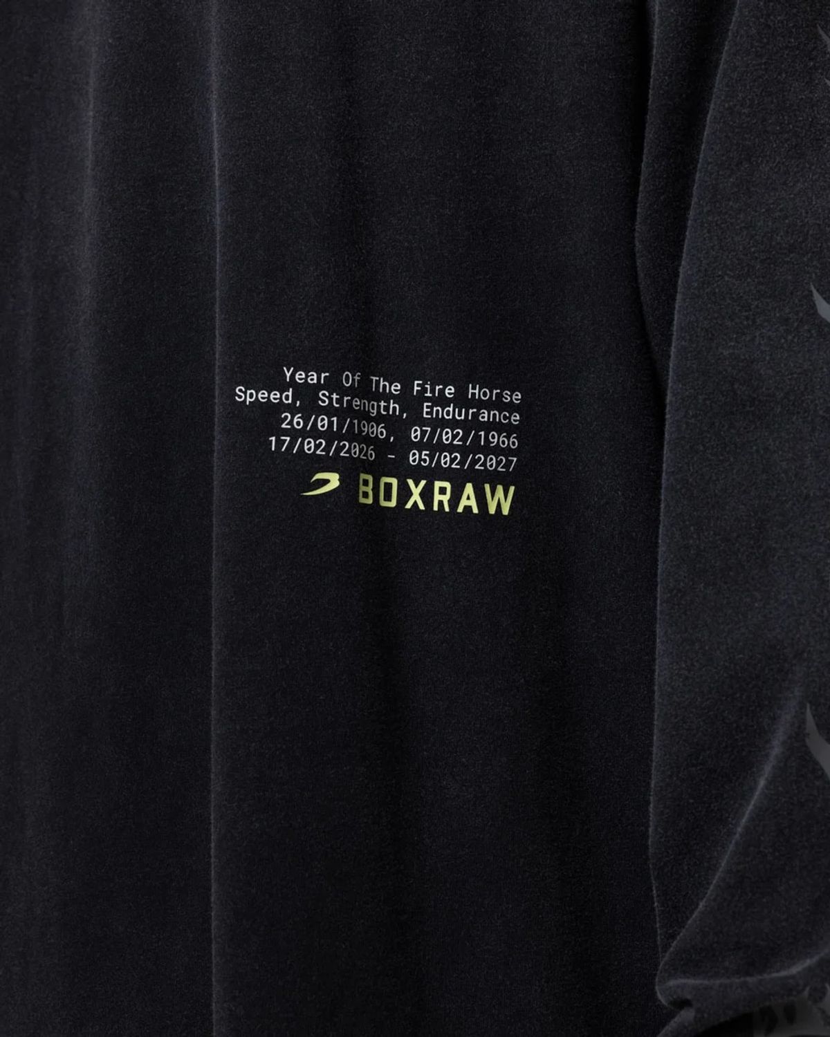 복스로(BOXRAW) 스파링 클럽 파이어 호스 롱슬리브 티셔츠 - 여성 W BXRW-SCGLSTS-W [블랙]