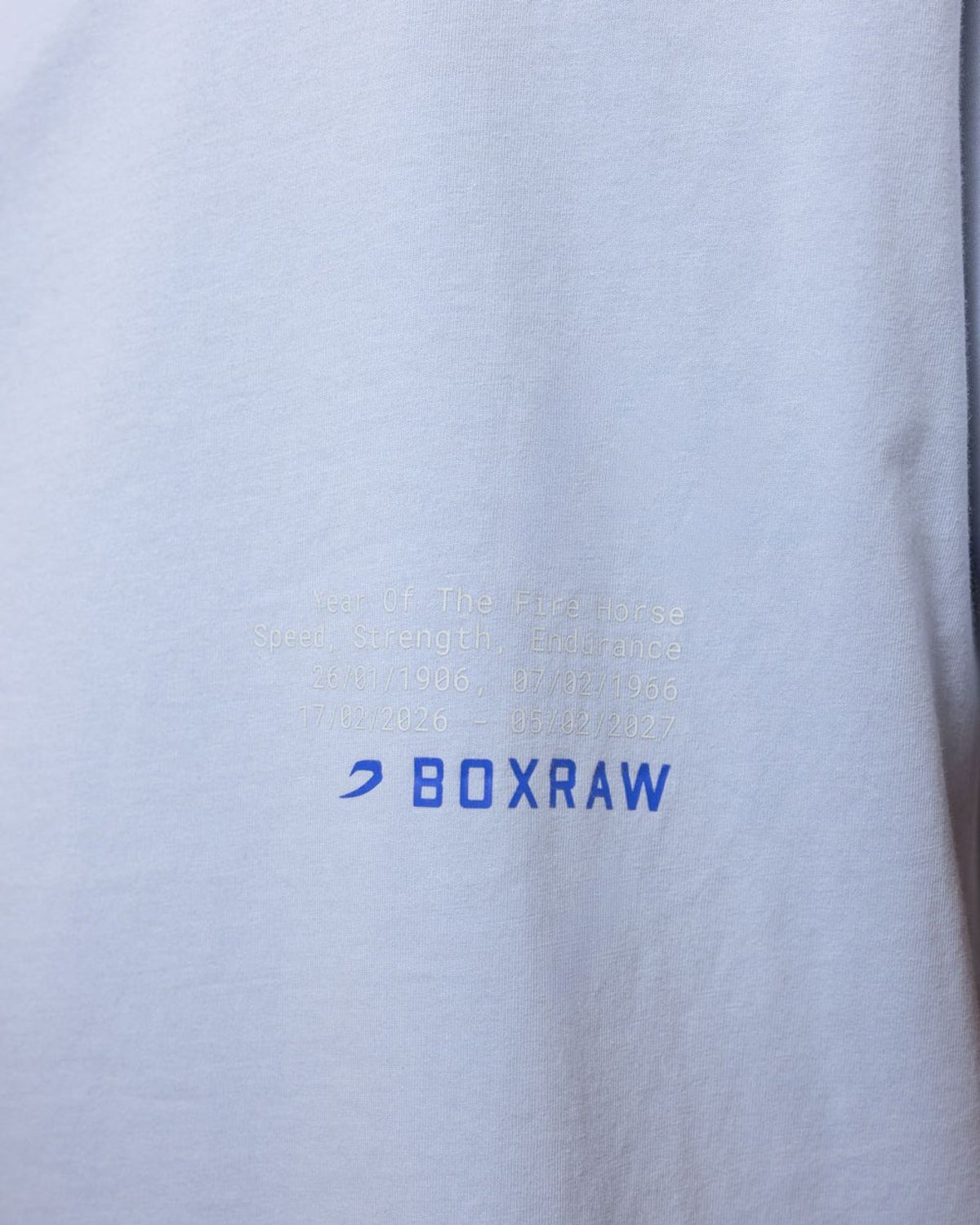 복스로(BOXRAW) 스파링 클럽 파이어 호스 오버사이즈 티셔츠 - 여성 W BXRW-SCGTS-W [베이비 블루]