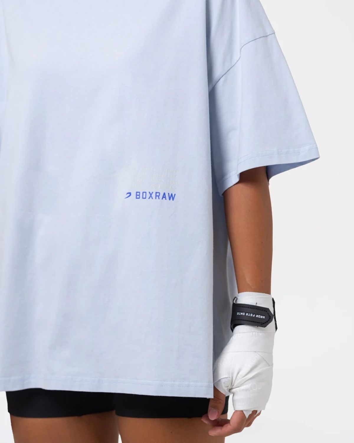 복스로(BOXRAW) 스파링 클럽 파이어 호스 오버사이즈 티셔츠 - 여성 W BXRW-SCGTS-W [베이비 블루]