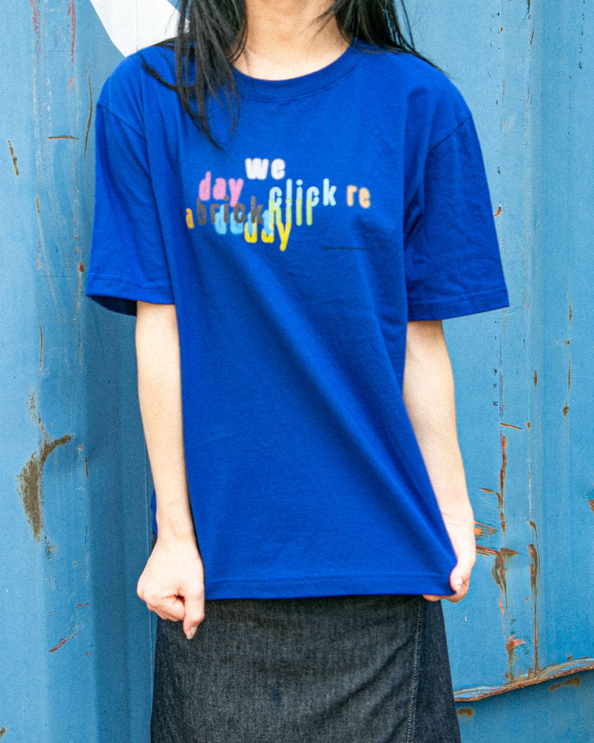 더트(DURT) OUR SUMMER HALF SLEEVE TEE (BLUE)