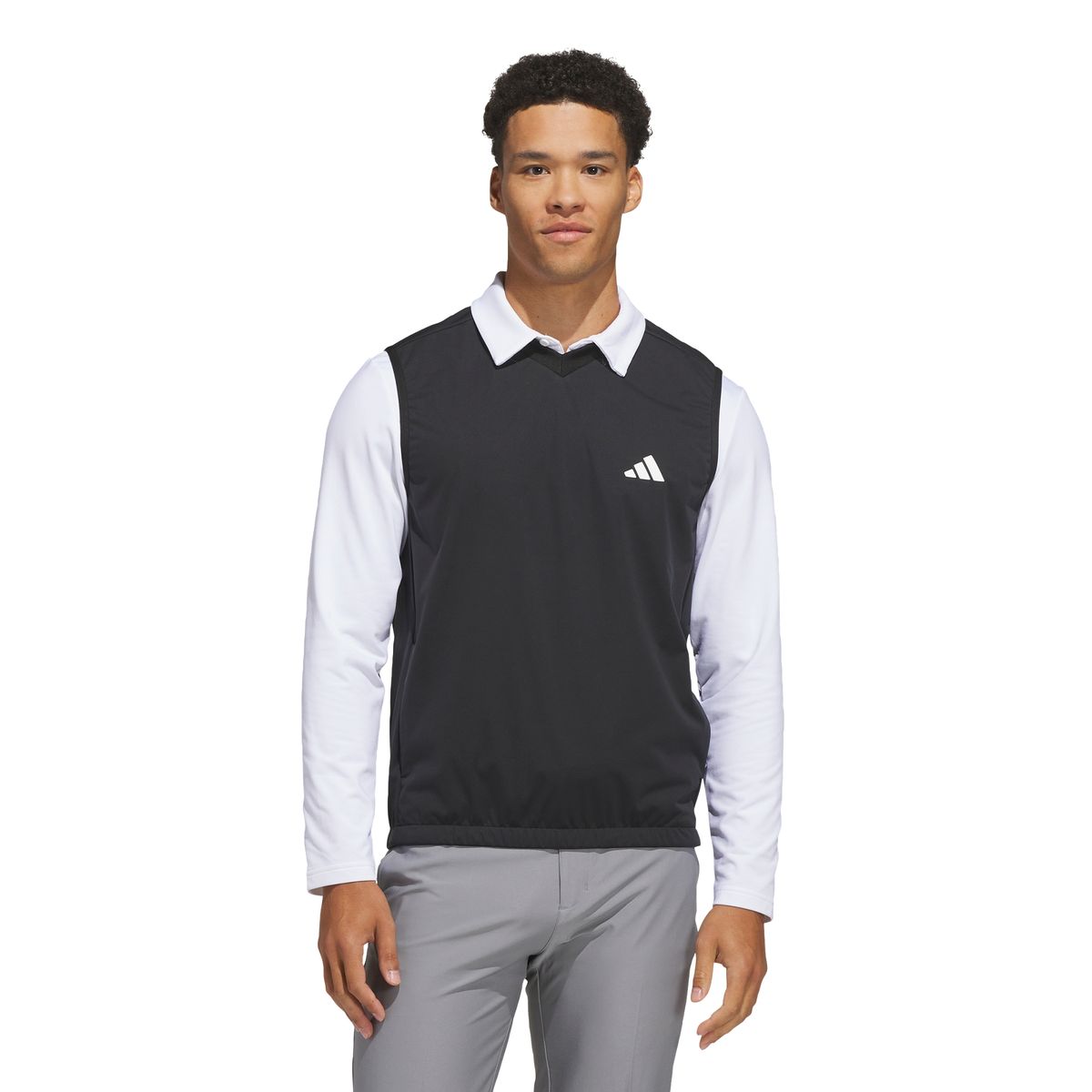 아디다스 골프(ADIDAS GOLF) 우븐 브이-넥 베스트 KG7104