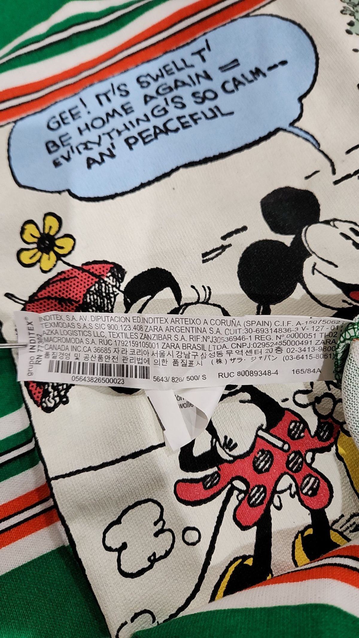 자라 x 디즈니(ZARA x Disney) 반소매 티셔츠 S