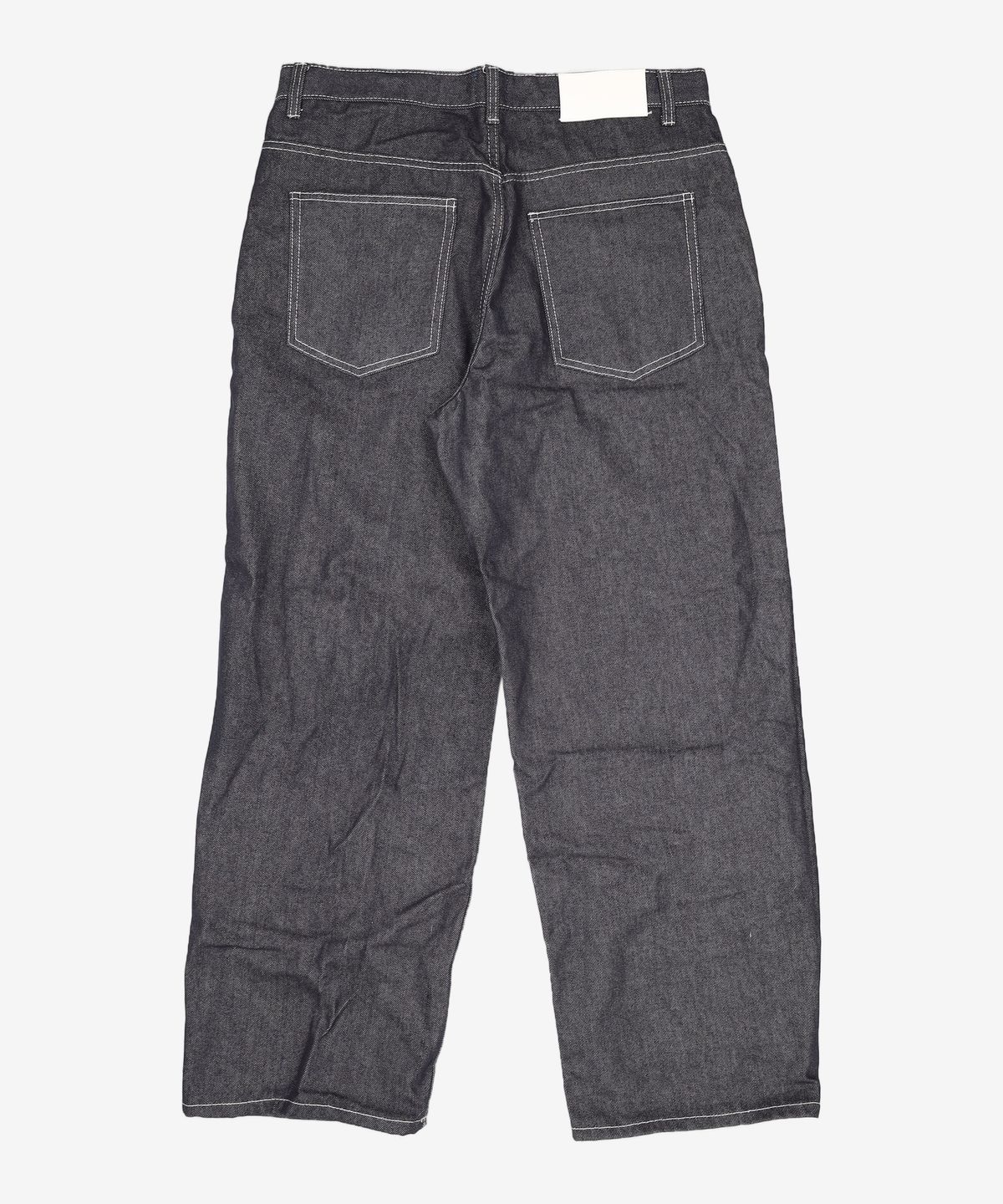 데케트(DECET) Deep Pleats Wide Jeans DCPT030Black 34