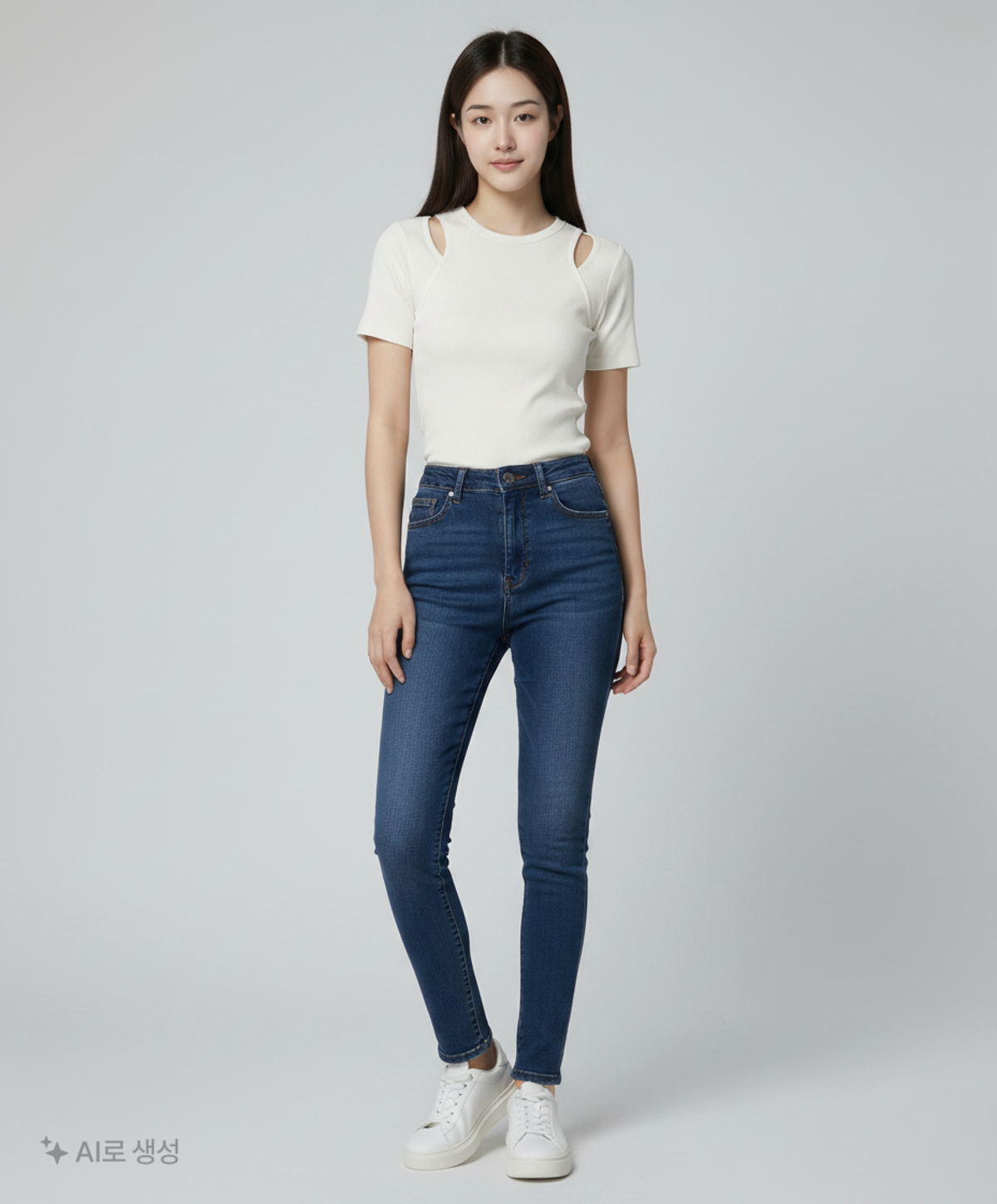 미쏘(MIXXO) 반팔 숄더 컷아웃 티셔츠_MIWHWE539A L