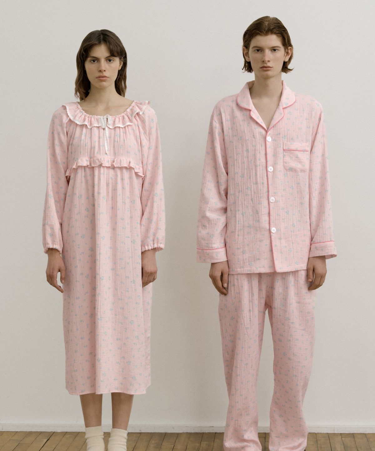 조스라운지(JO'S LOUNGE) (couple) Haze Pajama Set + One-piece