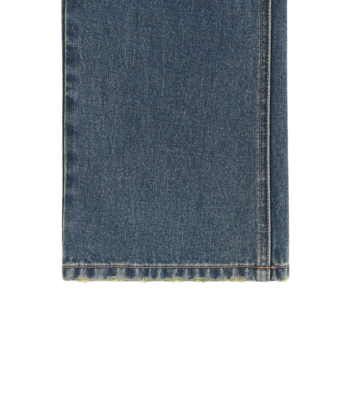 지제뮤지엄(ZIZEMUSEUM) LOW-RISE STRAIGHT DENIM PANTS (WASHED BLUE)