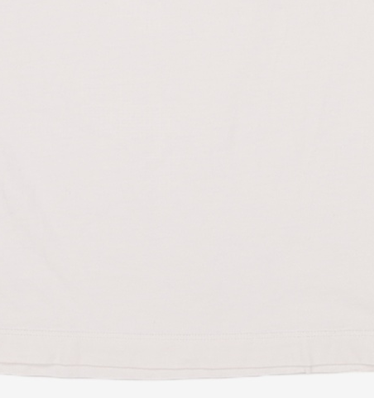 베이직하우스(BASIC HOUSE) UNI 레이어드 라운드 반팔티셔츠 화이트_일반기장(+4cm) LATS0104 95