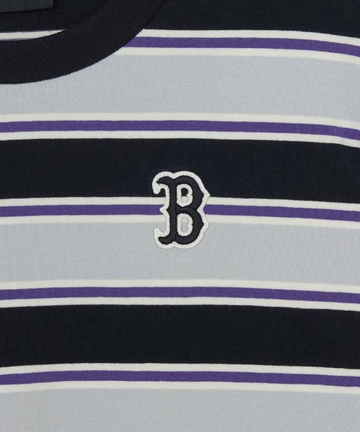 엠엘비 키즈(MLB KIDS) 스포티브 멀티 스트라이프 티셔츠 BOS (D.Violet)