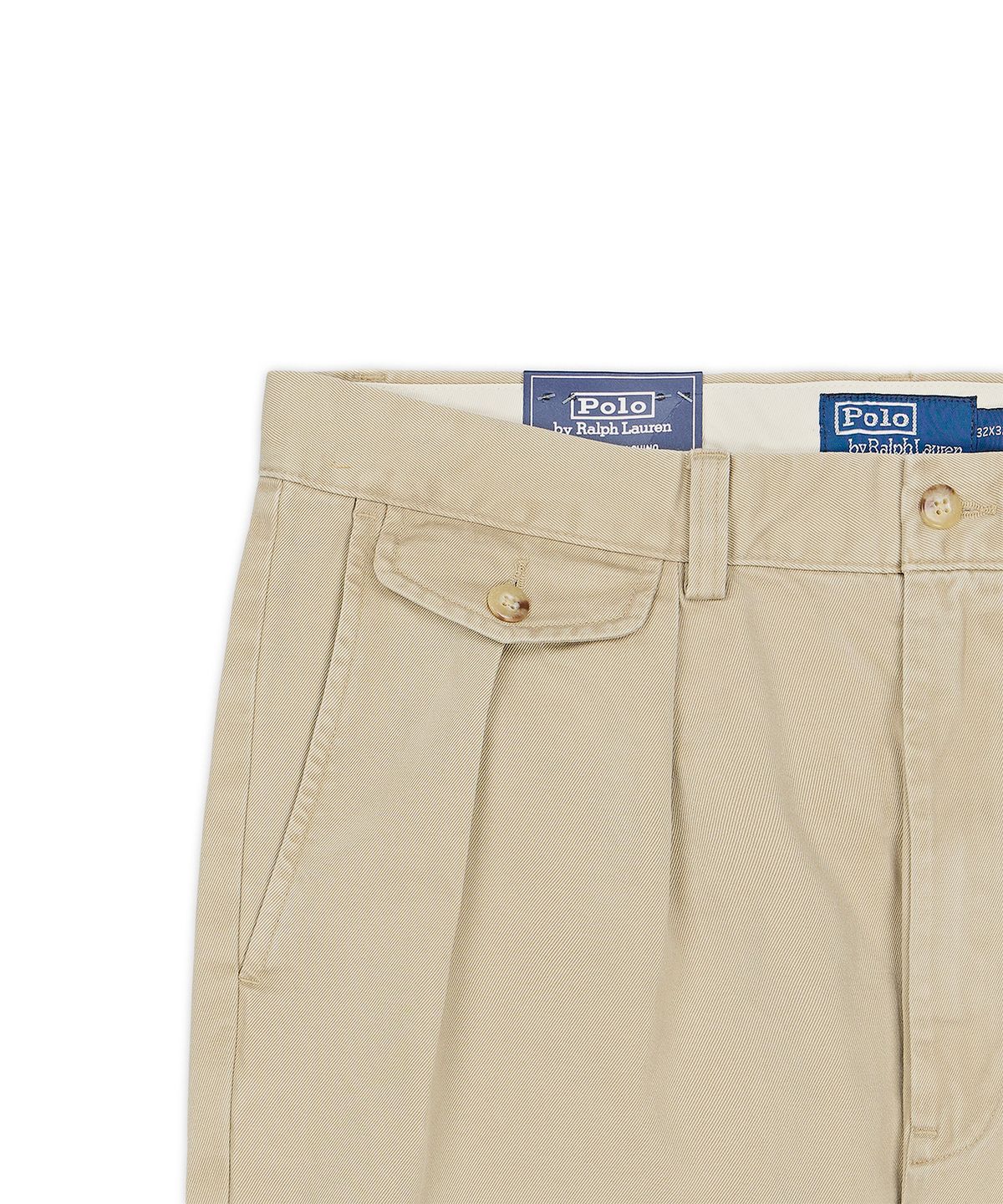 폴로 랄프 로렌(POLO RALPH LAUREN) 휘트먼 릴렉스핏 플리츠 치노 팬츠-베이지/카키