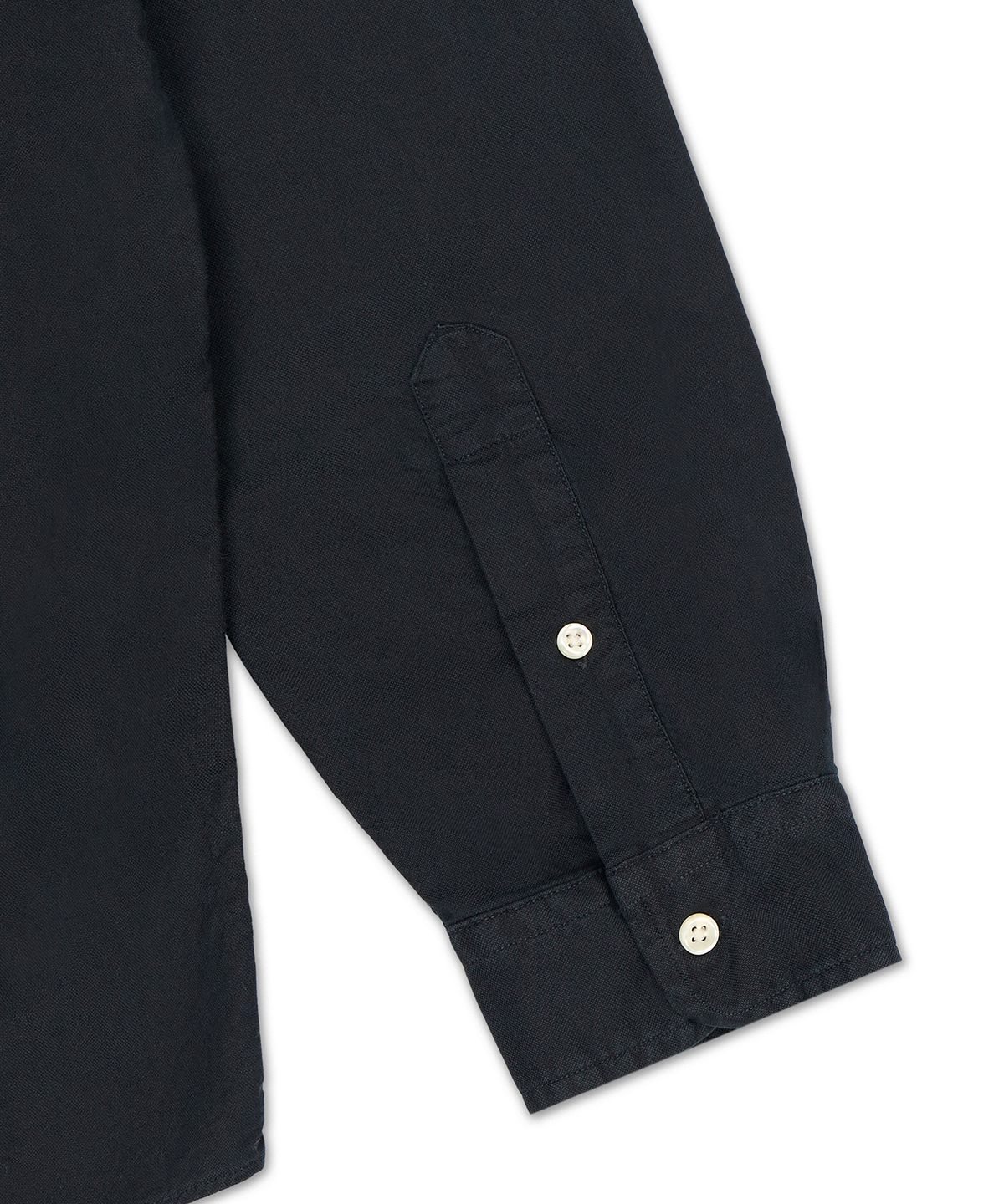 폴로 랄프 로렌(POLO RALPH LAUREN) 커스텀 핏 옥스포드 셔츠-블랙