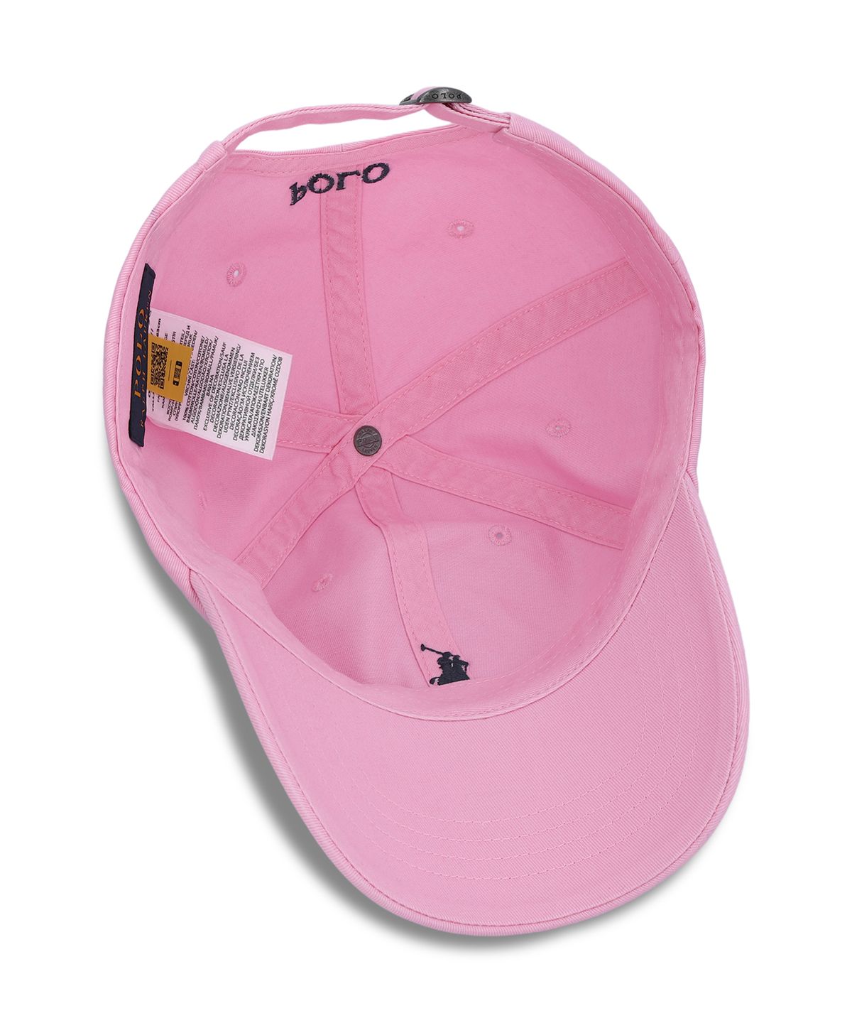 폴로 랄프 로렌(POLO RALPH LAUREN) 코튼 치노 베이스볼 캡-핑크