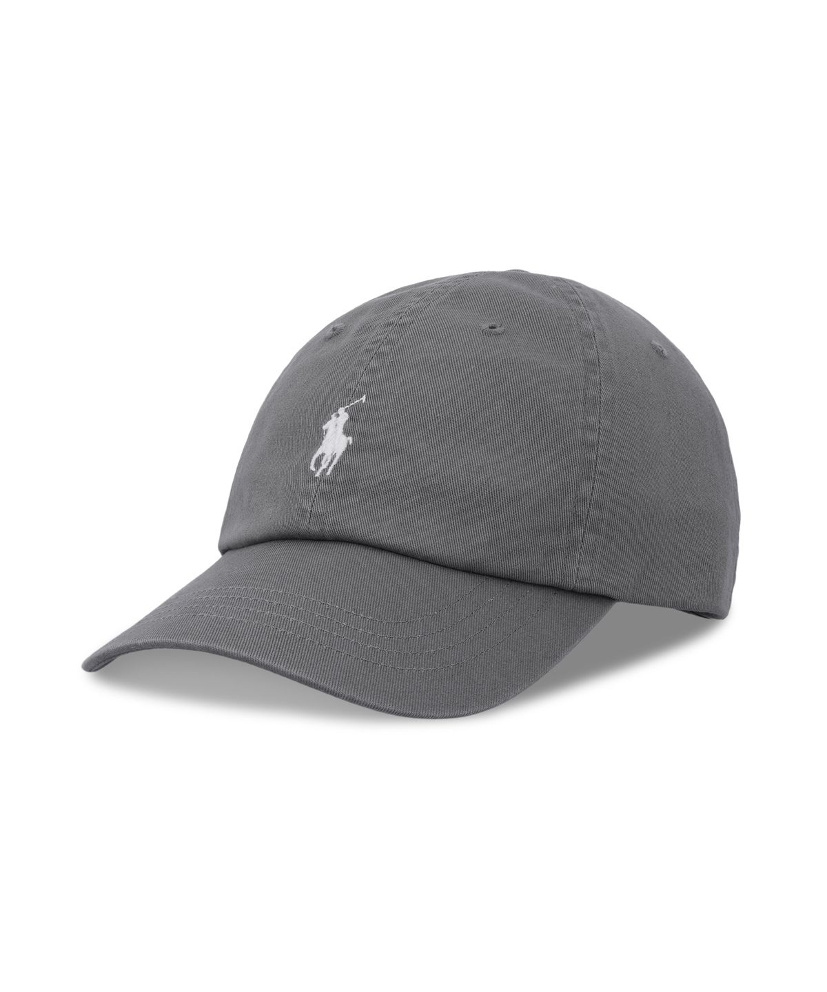 폴로 랄프 로렌(POLO RALPH LAUREN) 코튼 치노 베이스볼 캡-그레이