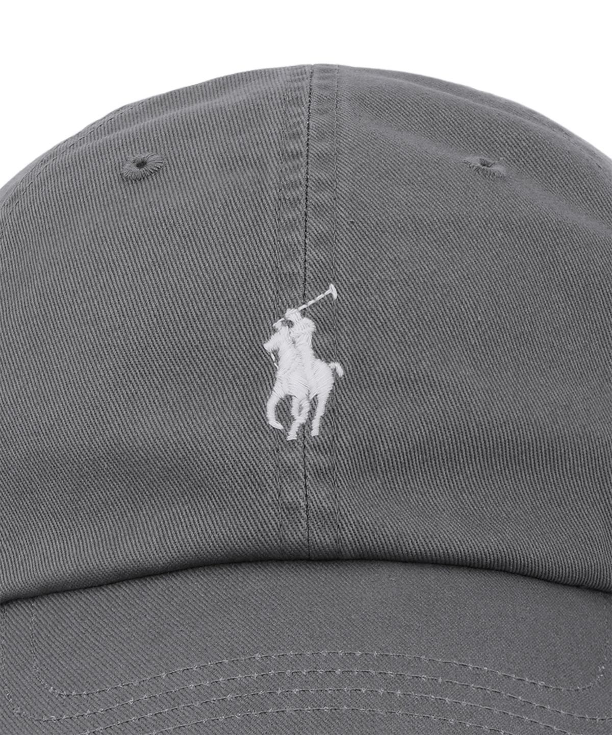 폴로 랄프 로렌(POLO RALPH LAUREN) 코튼 치노 베이스볼 캡-그레이